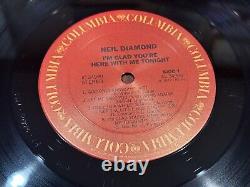 Vintage Neil Diamond I'm Glad You're Here With Me Tonight Vinyl Record LP Signed