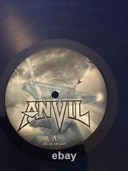 Vinyl records- Anvil- Legal At Last- Limited Edition Blue Pressing, Signed