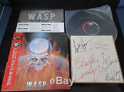 W. A. S. P L. O. V. E. Machine Japan Vinyl 12 inch Single w OBI Signed Card WASP Love