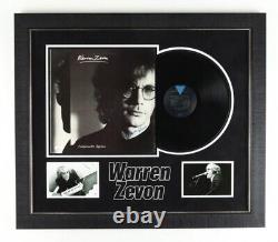 WARREN ZEVON Signed Vinyl Record Custom Framed JSA COA SENTIMENTAL HYGENE