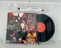 WU-TANG CLAN ALBUM VINYL RECORD LP SIGNED X8 (AMG and JSA Authenticated)