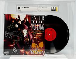 WU-TANG CLAN ALBUM VINYL RECORD LP SIGNED X8 (AMG and JSA Authenticated)