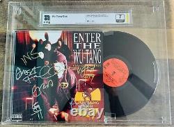 WU-TANG CLAN ALBUM VINYL RECORD LP SIGNED X8 (AMG and JSA Authenticated)