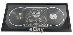 WU TANG CLAN signed FOREVER 12 VINYL RECORD Framed 9 Members RZA Raekwon JSA