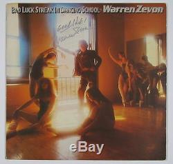 Warren Zevon Bad Luck Streak Signed Autograph Record Album JSA Vinyl