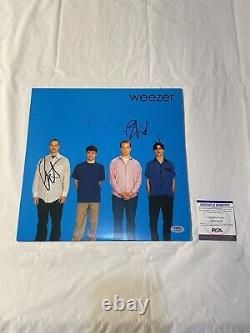 Weezer Signed Autograph Blue Album Vinyl Record Pat Wilson Brian Bell Psa Coa