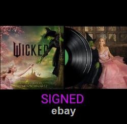 Wicked The Soundtrack Signed LP by Ariana Grande and Cynthia Erivo PRESALE