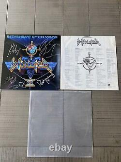 Winger In The Heart of the Young 1990 LP Vinyl Album Entire Band Signed