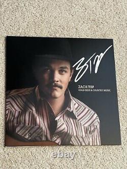 Zach Top Signed Autograph Cold Beer & Country Music Vinyl Record Authentic Rare